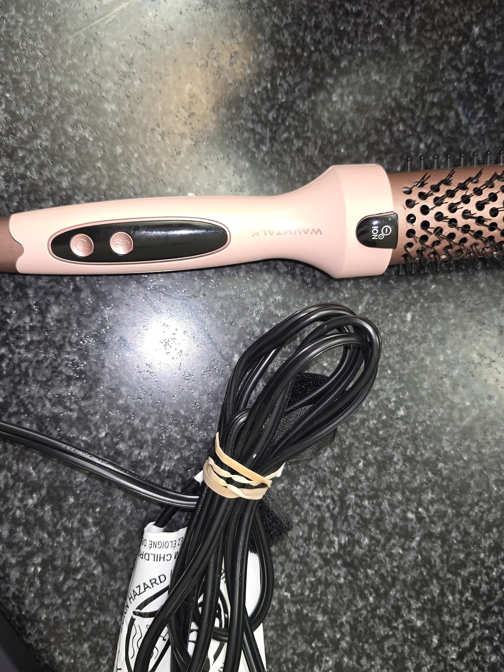 WavePal Pink Heated Round Brush - Hair Styling Tool